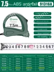 ABS drop resistance -7.5 m-ruler width 25mm-91316A