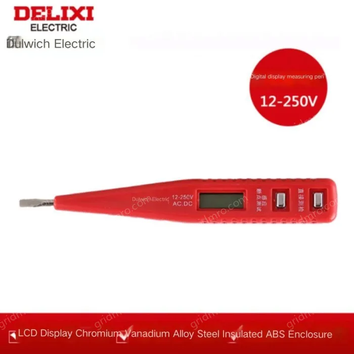 Digital display test pen 12-250V