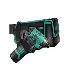 The waist bag can hold a mobile phone and a power drill, and the flip cover is thickened+the drill buckle