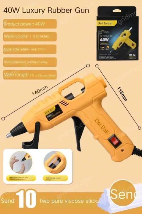 40W luxury glue gun + 10 glue sticks