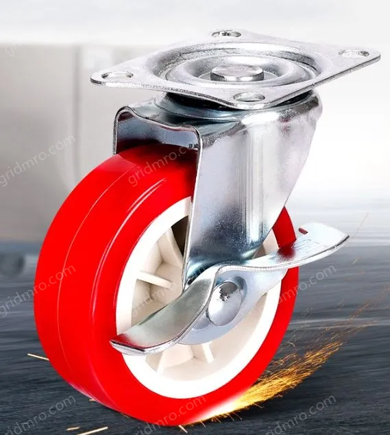 Furniture wheels 2-inch universal brakes