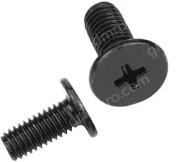 Carbon steel thin head screws M6*16*12