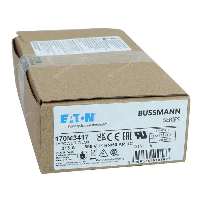 Eaton 170M3417 20A 600VAC 20KA