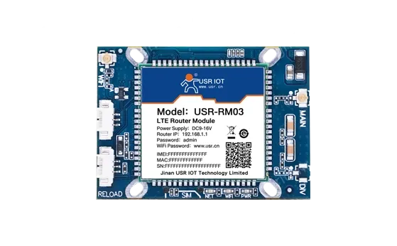 Dual-network port 4G wireless router module