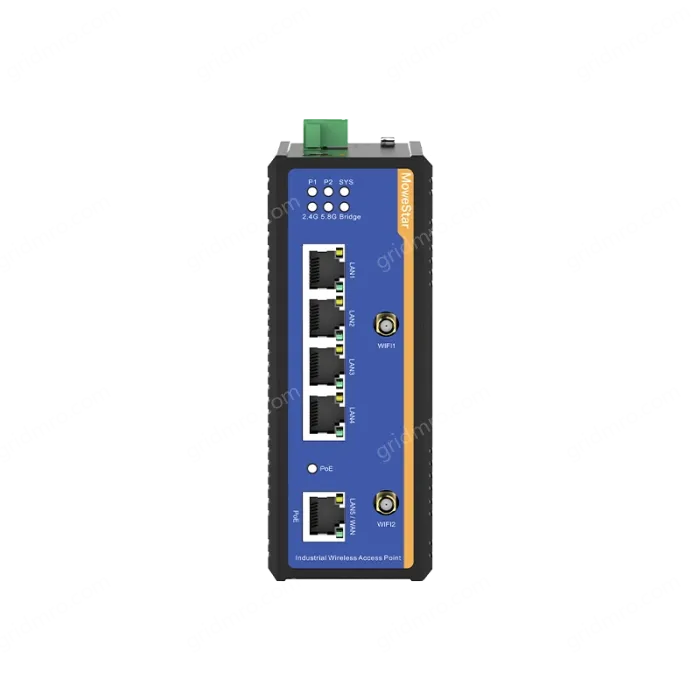5 Ports Gigabit RJ45 Din-Rail Dual Band Wi-Fi6 Wireless Router