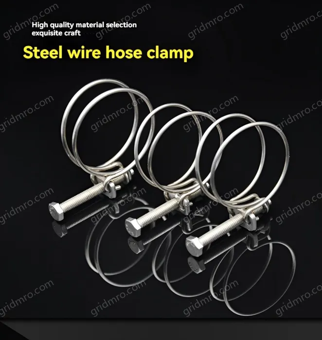 Double steel wire hose clamp 201 material 13-16*2 [wire diameter]
