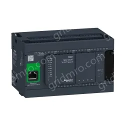 TM241CE24T logic controller, Modicon M241, 24 IO, transistor, PNP, Ethernet